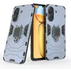 Image de htdmobiles Coque pour Xiaomi Redmi 13C / Poco C65 / Poco M6 5G - Housse Etui Rigide Anti Choc + Film ecran - Bleu Fonce