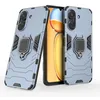 Image de htdmobiles Coque pour Xiaomi Redmi 13C / Poco C65 / Poco M6 5G - Housse Etui Rigide Anti Choc + Verre trempe - Bleu Fonce