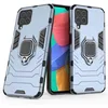 Image de htdmobiles Coque pour Samsung Galaxy M33 5G - Housse Etui Rigide Anti Choc + Verre trempe - Bleu Fonce