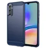 Image de htdmobiles Coque pour Samsung Galaxy A05s - Housse Etui Silicone Gel Carbone + Film ecran - Bleu Fonce