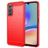 Image de htdmobiles Coque pour Samsung Galaxy A05s - Housse Etui Silicone Gel Carbone + Verre trempe - Rouge