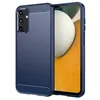 Image de htdmobiles Coque pour Samsung Galaxy A15 4G / 5G - Housse Etui Silicone Gel Carbone + Film ecran - Bleu Fonce