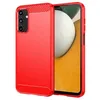 Image de htdmobiles Coque pour Samsung Galaxy A15 4G / 5G - Housse Etui Silicone Gel Carbone + Film ecran - Rouge