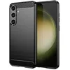 Image de htdmobiles Coque pour Samsung Galaxy S24 Plus 5G - Housse Etui Silicone Gel Carbone + Film ecran - Noir