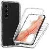 Image de htdmobiles Coque pour Samsung Galaxy S24 Plus 5G - Housse Etui Silicone Gel 360 integrale + Film ecran - Transparent