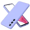 Image de htdmobiles Coque pour Samsung Galaxy S24 5G - Housse Etui Silicone Gel Fine + Verre trempe - Mauve