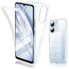 Image de htdmobiles Coque pour Xiaomi Redmi 13C / Poco C65 / Poco M6 5G - Housse Etui Silicone Gel 360 integrale + Film ecran - Transparent