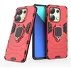 Image de htdmobiles Coque pour Xiaomi Redmi Note 13 4G - Housse Etui Rigide Anti Choc + Verre trempe - Rouge