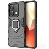 Image de htdmobiles Coque pour Xiaomi Redmi Note 13 5G - Housse Etui Rigide Anti Choc + Verre trempe - Noir