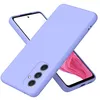 Image de htdmobiles Coque pour Samsung Galaxy A55 5G - Housse Etui Silicone Gel Fine + Verre trempe - Mauve
