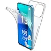 Image de htdmobiles Coque pour Xiaomi Redmi Note 13 4G - Housse Etui Silicone Gel 360 integrale + Film ecran - Transparent