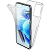 Image de htdmobiles Coque pour Xiaomi Redmi Note 13 5G - Housse Etui Silicone Gel 360 integrale + Film ecran - Transparent