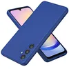 Image de htdmobiles Coque pour Samsung Galaxy A24 4G / A25 5G - Housse Etui Silicone Gel Fine + Film ecran - Bleu Fonce