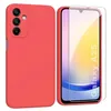 Image de htdmobiles Coque pour Samsung Galaxy A24 4G / A25 5G - Housse Etui Silicone Gel Fine + Verre trempe - Rouge