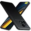 Image de htdmobiles Coque pour Xiaomi Redmi K70E 5G / Poco X6 Pro 5G - Housse Etui Silicone Gel Fine + Film ecran - Noir