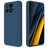 Image de htdmobiles Coque pour Xiaomi Redmi K70E 5G / Poco X6 Pro 5G - Housse Etui Silicone Gel Fine + Film ecran - Bleu Fonce