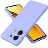 Image de htdmobiles Coque pour Xiaomi Redmi Note 13 5G - Housse Etui Silicone Gel Fine + Film ecran - Mauve