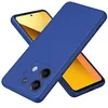 Image de htdmobiles Coque pour Xiaomi Redmi Note 13 5G - Housse Etui Silicone Gel Fine + Verre trempe - Bleu Fonce