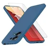 Image de htdmobiles Coque pour Xiaomi Redmi Note 13 Pro 4G / Poco M6 Pro 4G - Housse Etui Silicone Gel Fine + Film ecran - Bleu Fonce