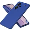 Image de htdmobiles Coque pour Xiaomi Redmi Note 13 Pro+ Plus 5G - Housse Etui Silicone Gel Fine + Verre trempe - Bleu Fonce