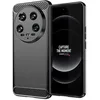 Image de htdmobiles Coque pour Xiaomi 14 Ultra 5G - Housse Etui Silicone Gel Carbone + Film ecran - Noir