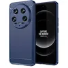Image de htdmobiles Coque pour Xiaomi 14 Ultra 5G - Housse Etui Silicone Gel Carbone + Film ecran - Bleu Fonce