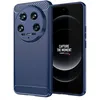 Image de htdmobiles Coque pour Xiaomi 14 Ultra 5G - Housse Etui Silicone Gel Carbone + Verre trempe - Bleu Fonce