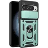 Image de htdmobiles Coque pour Google Pixel 9 et 9 Pro 5G 5G - Housse Etui Rigide Anti Choc + Film ecran - Vert
