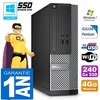 Image de Dell PC 3020 SFF Intel G3220 Ram 4Go Disque 240 Go SSD Graveur DVD WiFi W7
