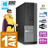 Image de Dell PC 3020 SFF Intel G3220 Ram 8Go Disque 240 Go SSD Graveur DVD WiFi W7 (Reconditionné)