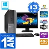 Image de Dell PC 3020 SFF Core I3-4130 Ram 4Go Disque 250 Go WiFi W7 Ecran 19" (Reconditionné)