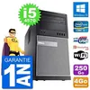 Image de Dell PC Tour 9020 Intel Core i5-4570 RAM 4Go Disque Dur 250Go Windows 10 WiFi (Reconditionné) en occasion ou reconditionné