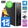 Image de Pc hp 8100 elite sff intel core i5-650 ram 8go ssd 120go windows 10 wifi en occasion ou reconditionné