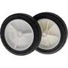 Image de Lot de 2 roues pour tondeuse à gazon diamètre 150mm alésage 12.7mm
