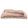 Image de Home Deco Factory - Plaid grosse maille chunky rose - 150x120 cm OS