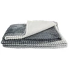Image de Home Deco Factory - Plaid nid d'abeille XXL gris - 150x200 cm OS