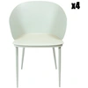 Image de Home Deco Factory - 4 Chaises Alison vertes - 55.5x80.5x55 cm OS