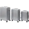Image de Jet LAG - VO1363 Lot de 3 Valises Rigides - Conçu pour Voyage - Capacité 40L, 65L, 100L - Roues Pivotantes - Verrouillage Intégré - Compartiment Zippé - Taille 76 cm - Couleur Gris