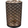 Image de HOME DECO FACTORY Vase Décoratif Aster en Verre Ambiance Chaleureuse Noir