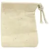 Image de COOK CONCEPT - KA4553, Sachets de thé réutilisables x5 en coton pour boissons et apéritifs, pratiques et tendance, dimensions 9 x 6,5 x 0,3 cm, couleur beige