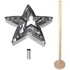 Image de Lily cook - Coffret Dessert Sapin de Noel Etoiles - avec Support - Recette incluse - Dimensions : 25.8 x 4.4 x 16.2 cm