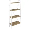 Image de HOME DECO FACTORY Étagère en Bois et Métal Style Industriel Modulable Blanc