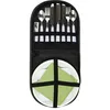 Image de COOK CONCEPT - KA4789, Accessoire à Pique-Nique pour 2 Personnes, Lunch Box Pratique et Élégante, Conçu pour Emporter, Dimensions 24x24x4cm, Couleurs Kaki, Blanc, Vert