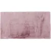 Image de HOME DECO FACTORY - TX9149 Tapis Rectangulaire Imitation Fourrure Poil Fin Ultra-Doux en Polyester - Conçu pour Intérieur Cocooning - Dimensions 60 x 110 cm - Couleur Rose