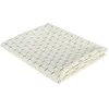 Image de HOME DECO FACTORY - TX9184 Nappe en Coton Géométrique Dorée - Conçu pour 6 Personnes - Protection de Table - Dimensions 140x250 cm - Couleur Blanc et Or