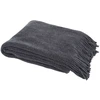 Image de Home Deco Factory - Plaid chenille à franges gris - 120x150 cm OS
