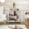 Image de Home Deco Factory - Etagère Edison blanc/marron - 80x79.5x30 cm OS