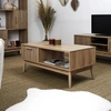 Image de Home Deco Factory - Table basse Klaus marron - 100x43x50 cm OS