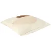 Image de HOME DECO FACTORY - TX0045, Coussin Bouclette Beige et Taupe 40x40 cm - Confort et Élégance pour Salon ou Chambre - pour Décoration Intérieure - Facile à Entretenir