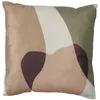 Image de HOME DECO FACTORY - TX0051 Coussin Imprimé et Sherpa Natural Crush 40x40 cm - Design Attrayant, Confort Optimal, Déhoussable, Facile à Entretenir - Blanc